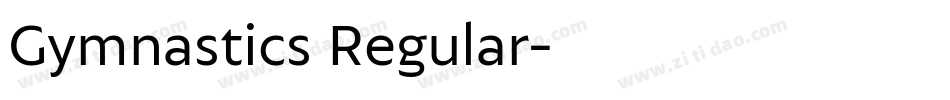 Gymnastics Regular字体转换
